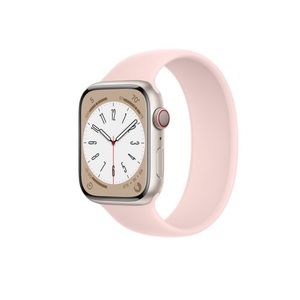 NEW! Apple Watch Series 8 GPS + Cellular, 45mm Starlight Aluminum Case pink loop